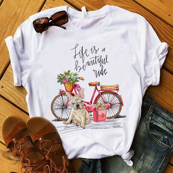French Bike T-shirt ER01