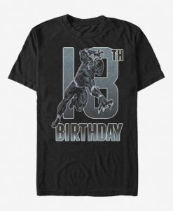 Panther 18th Birthday T-Shirt ER01