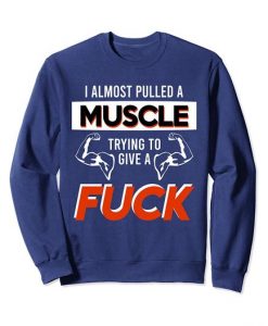 Almost Pulled a Muscle fuck sweatshirt ER01