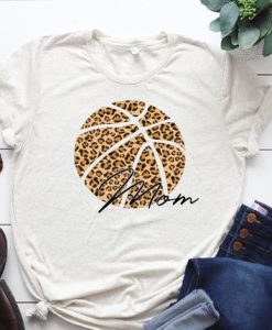 Animal print basketball mom T-Shirt AZ01