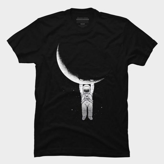Astronaut is Hanging on the moon tshirt AI30