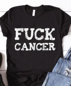 Awesome Fuck Cancer T- shirt ER01