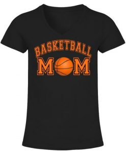 Basketball Mom Ausschnitt T-Shirt AZ01