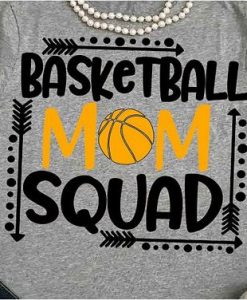 Basketball Silhouette Cameo Mom T-Shirt AZ01