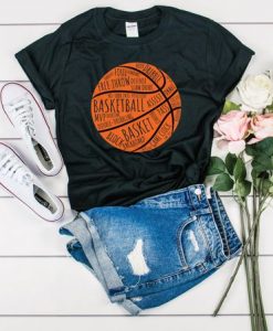 Basketball words love T-Shirt AZ01