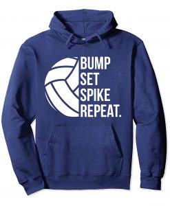 Bump Set Spike Volleyball Hoodie EL01