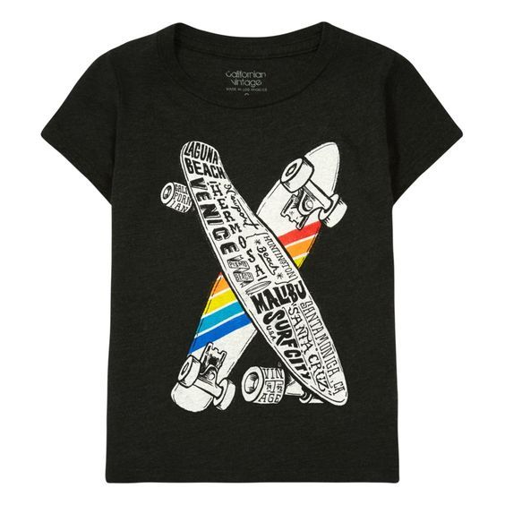 Buy Skateboard Dark grey T-Shirt AI01