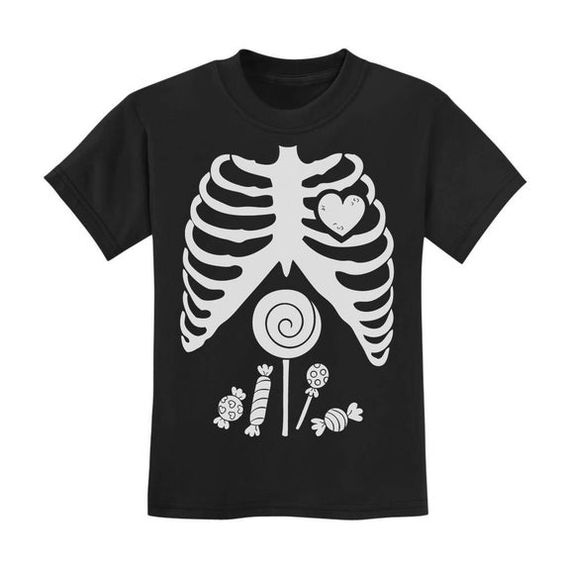 Children Skeleton Candy T-Shirt AV01