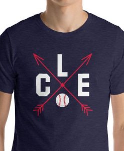 Cleveland CLE Baseball Cross Arrows T-Shirt FD01