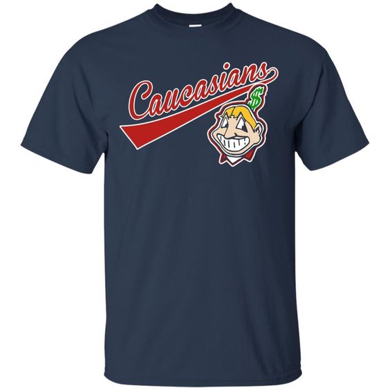 Cleveland Caucasians Native Go Indians T-Shirt FD01