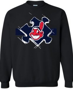 Cleveland Indians Autism Sweatshirt DV01