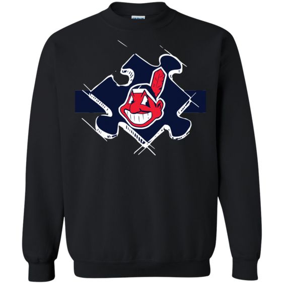 Cleveland Indians Autism Sweatshirt DV01