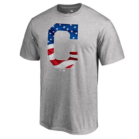 Cleveland Indians Grey T-shirt FD01