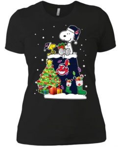 Cleveland Indians Snoopy & Woodstock Christmas Shirt FD01