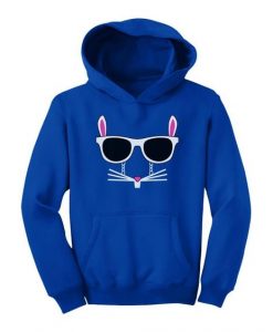 Cool Glasses Rabbit Face Youth Hoodie EL01