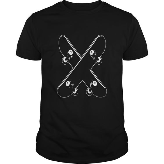 Crossed Skateboards T Shirt AI01