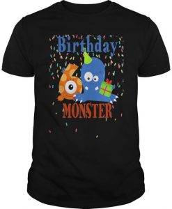 Cute Monster Birthday T Shirt FD