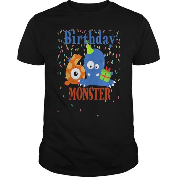 Cute Monster Birthday T Shirt FD