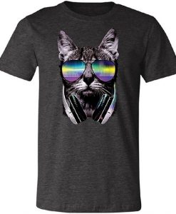 DJ Cat Cool T Shirt SR