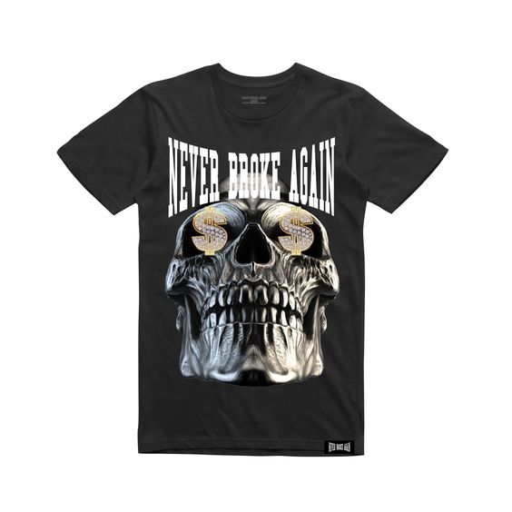 Dolla Sign Black Mens Skull T-Shirt DV01