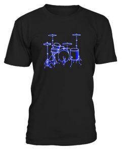 Drum Set Diagram Drummer Gift Drummer T-Shirt AZ01