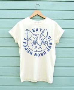 Eat Sleep Meow Repeat Shirt FD30