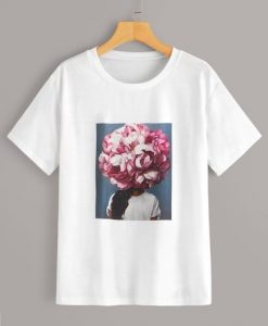 Floral And Figure T-Shirt AV01