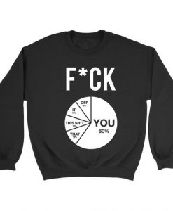 Fuck Pie Chart Sweatshirt EM28