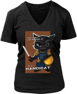 Funny Cool Handicat T-Shirt AV01