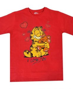 Garfield Feeling love Red T-shirt ER30