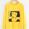 Girl Print Sweatshirt VL30