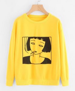 Girl Print Sweatshirt VL30