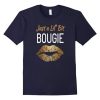 Gold Kiss Lips Bougie T-Shirt DV01