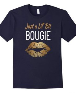 Gold Kiss Lips Bougie T-Shirt DV01