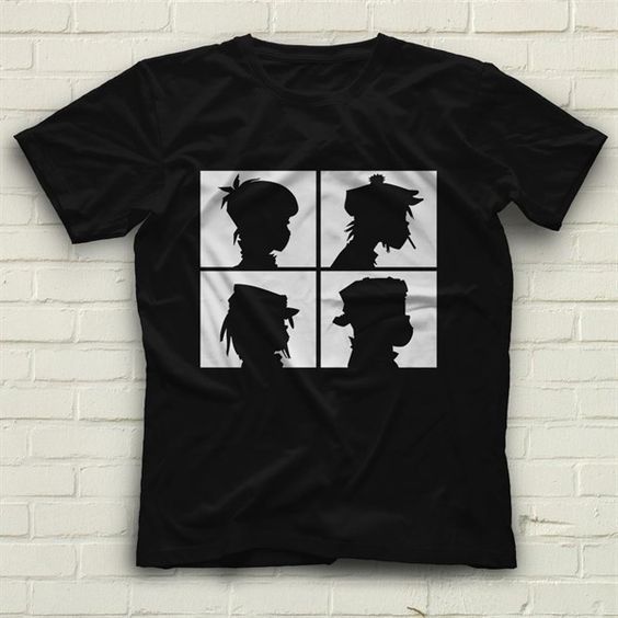 Gorillaz Black Unisex T-Shirt FD30