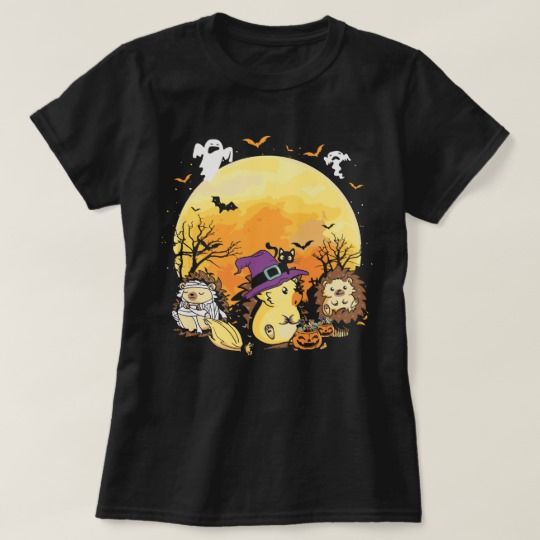 Halloween Hedgehog Zombie T-Shirt EL01