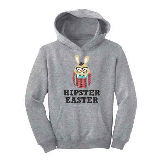 Hipster Easter Bunny Hoodie EL01