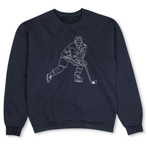 Hockey Crew Neck Sweatshirt EL01