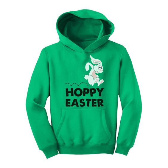 Hoppy Easter Bunny Youth Hoodie EL01