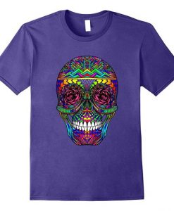 Human Wild Rainbow Mens Skull T-Shirt DV01