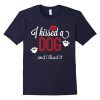 I Kiss a dog and I Liked It Lips T-Shirt DV01