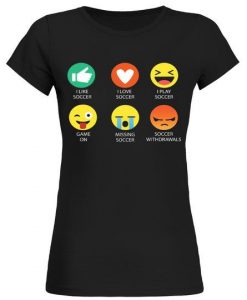 I Love soccer emotion T-Shirt DV