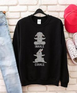 Inhale Exhale Rabbit Sweatshirt EL01