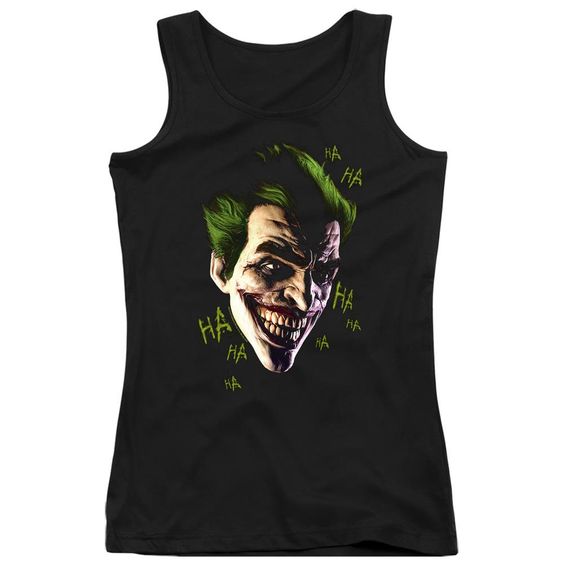 Joker Grin Ha Ha Black Tanktop DV01