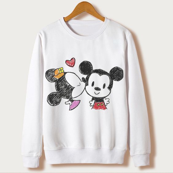 Kawaii With Mouse Sweatshirt FD01