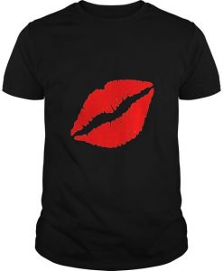 Kiss Lips Lipstick Mark T-Shirt DV01