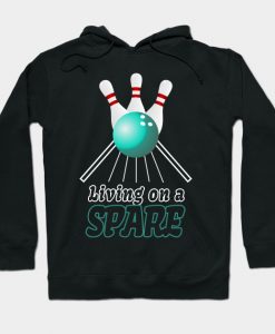 Living On A Spare Bowling Hoodie EL01