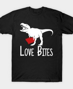 Love Heart Dino Trex Dinosaur Tshirt EL