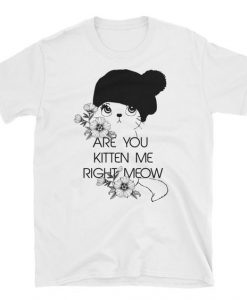 Meow Funny Cat T Shirt SR