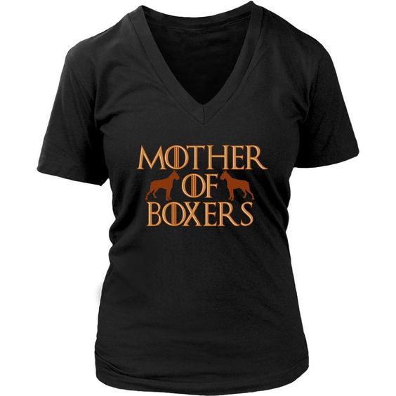Mother Of Boxers Cute Funny T-Shirt AV01